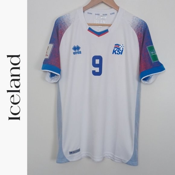 Errea Other - Iceland Errea 2018/19 Official Away Jersey - L